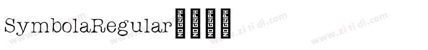 SymbolaRegular字体转换