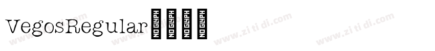 VegosRegular字体转换