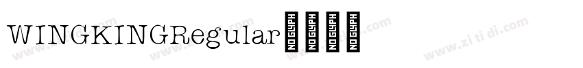 WINGKINGRegular字体转换