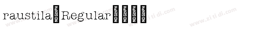 raustila-Regular字体转换