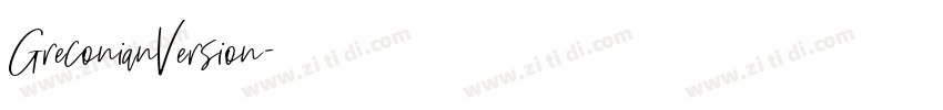 GreconianVersion字体转换