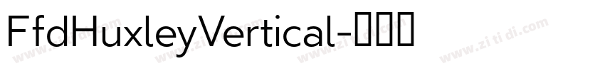 FfdHuxleyVertical字体转换