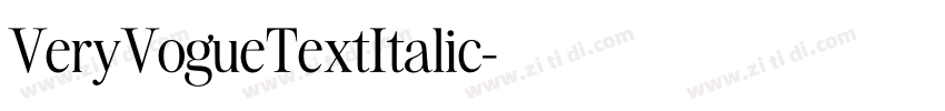 VeryVogueTextItalic字体转换 VeryVogueTextItalic字体转换