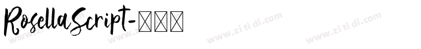 RosellaScript字体转换