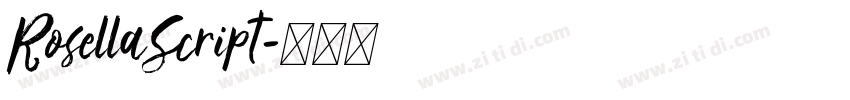 RosellaScript字体转换