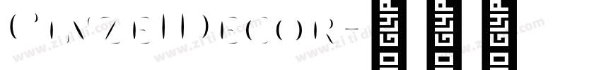 CinzeIDecor字体转换