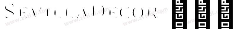 SevillaDecor字体转换