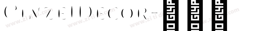 CinzeIDecor字体转换
