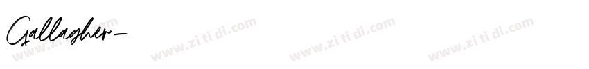 Gallagher字体转换