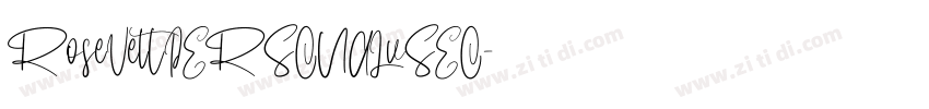 RoseVeltPERSONALuSEO字体转换