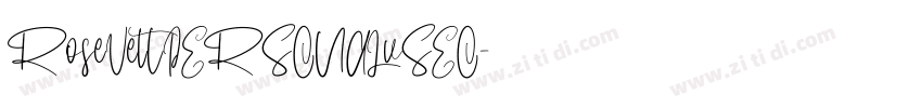 RoseVeltPERSONALuSEO字体转换