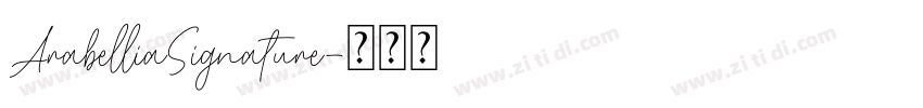 ArabelliaSignature字体转换