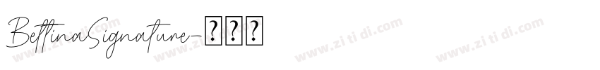 BettinaSignature字体转换