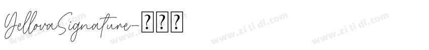 YellovaSignature字体转换