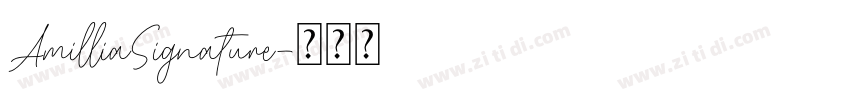 AmilliaSignature字体转换