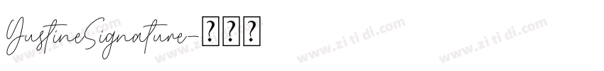 YustineSignature字体转换