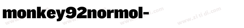 monkey92normol字体转换