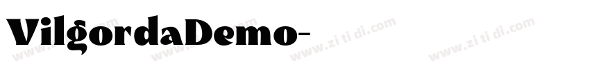 VilgordaDemo字体转换