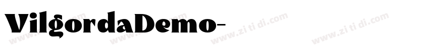 VilgordaDemo字体转换