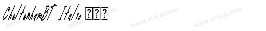 CheltenhamBT-Italic字体转换