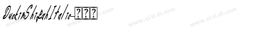 DuckinShipahItalic字体转换