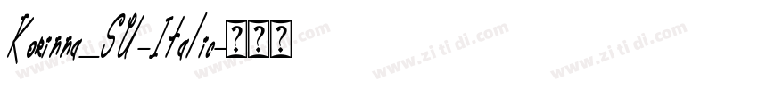 Korinna_SU-Italic字体转换