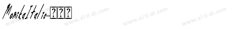 MonikaItalic字体转换