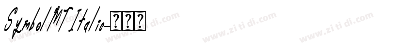 SymbolMTItalic字体转换