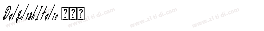 DalglishItalic字体转换