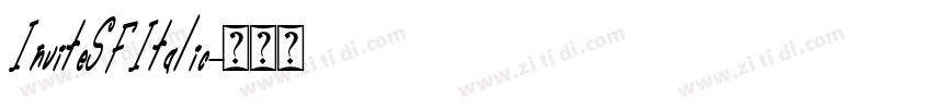InviteSFItalic字体转换