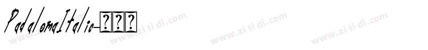 PadalomaItalic字体转换