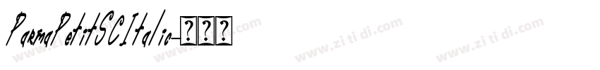 ParmaPetitSCItalic字体转换