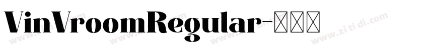 VinVroomRegular字体转换