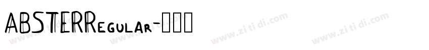 ABSTERRegular字体转换
