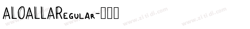 ALOALLARegular字体转换