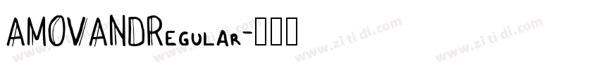 AMOVANDRegular字体转换