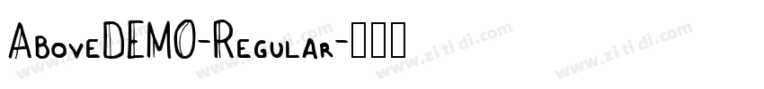 AboveDEMO-Regular字体转换