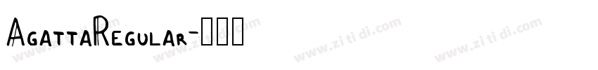 AgattaRegular字体转换