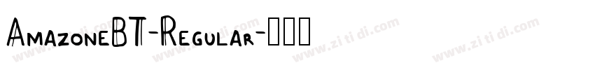 AmazoneBT-Regular字体转换