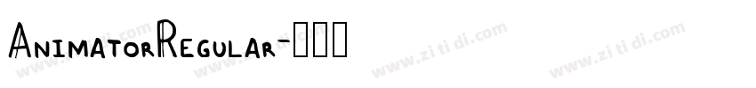 AnimatorRegular字体转换