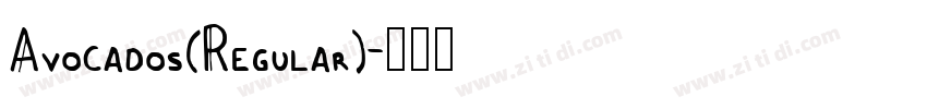 Avocados(Regular)字体转换