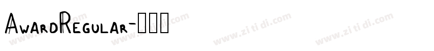 AwardRegular字体转换