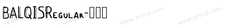 BALQISRegular字体转换