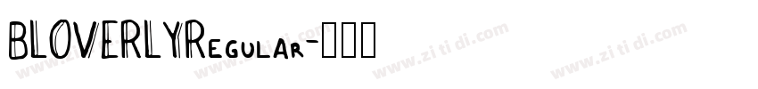 BLOVERLYRegular字体转换