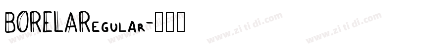 BORELARegular字体转换