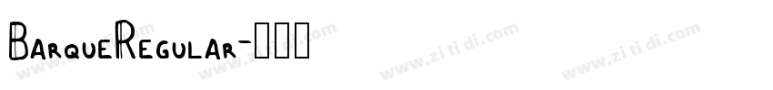 BarqueRegular字体转换