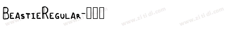 BeastieRegular字体转换