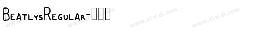 BeatlysRegular字体转换