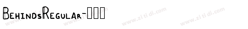 BehindsRegular字体转换