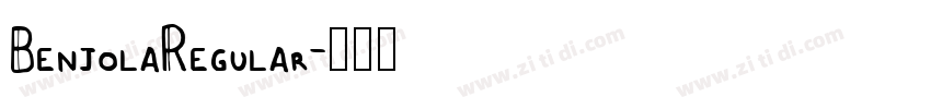 BenjolaRegular字体转换